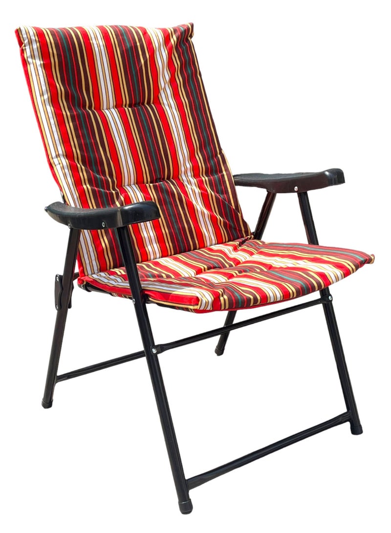 Foldable Camping Chair with Cusion Premium Quality | Beach Chair | Garden Chair | Fishing Chair | Travel Chair | Picnic Chair