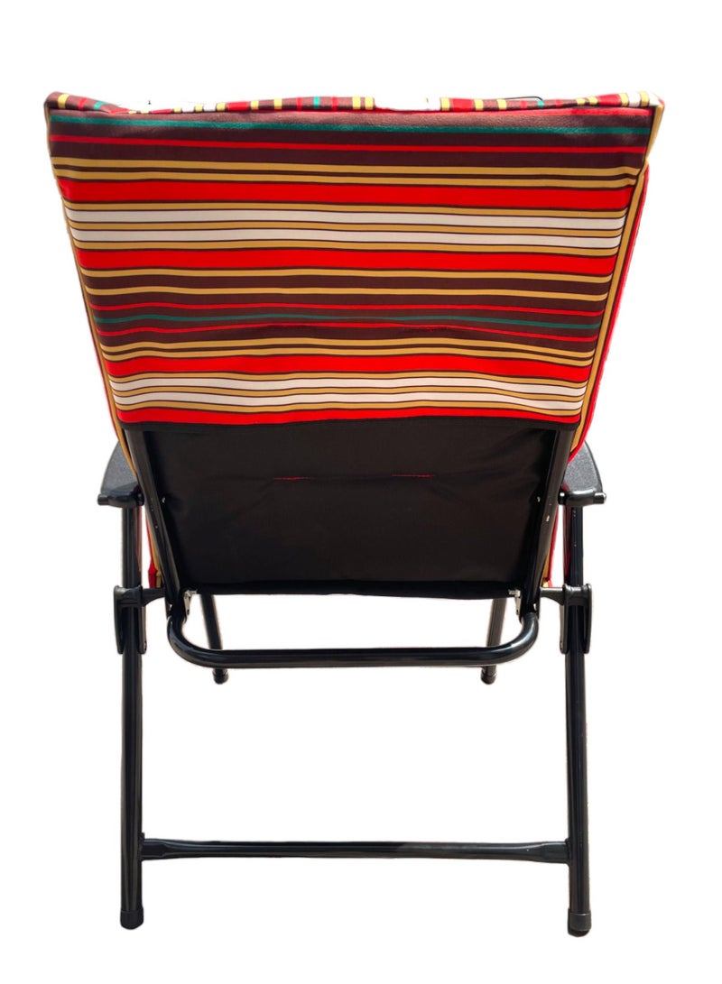 Foldable Camping Chair with Cusion Premium Quality | Beach Chair | Garden Chair | Fishing Chair | Travel Chair | Picnic Chair