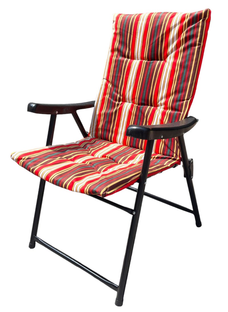 Foldable Camping Chair with Cusion Premium Quality | Beach Chair | Garden Chair | Fishing Chair | Travel Chair | Picnic Chair
