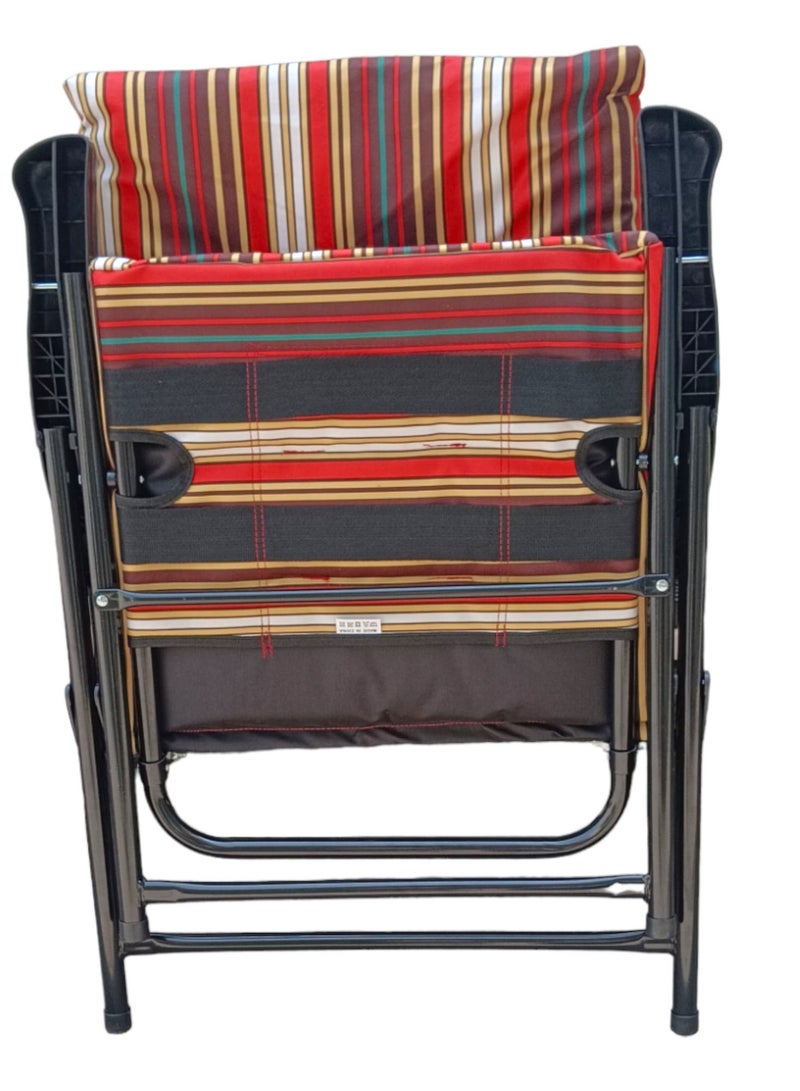 Foldable Camping Chair with Cusion Premium Quality | Beach Chair | Garden Chair | Fishing Chair | Travel Chair | Picnic Chair
