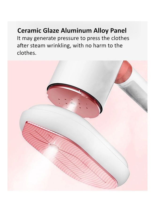 2 In 1 Portable Multi-Function Steam And Flat Iron Intelligent Preheating System 0.5b High Pressure Dual-Duct Heating 110 ml 1000 W HS200 White