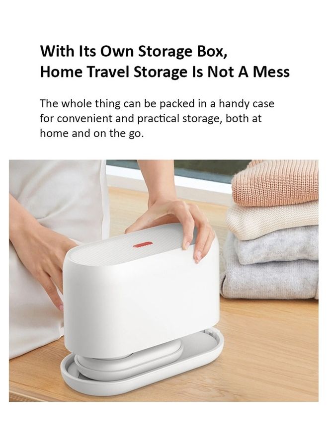 2 In 1 Portable Multi-Function Steam And Flat Iron Intelligent Preheating System 0.5b High Pressure Dual-Duct Heating 110 ml 1000 W HS200 White