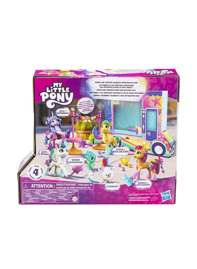 Make Your Mark Friends of Maretime Bay Toy with 4 Hoof to Heart Pony Figures and Accessories, Kids Ages 5 and Up