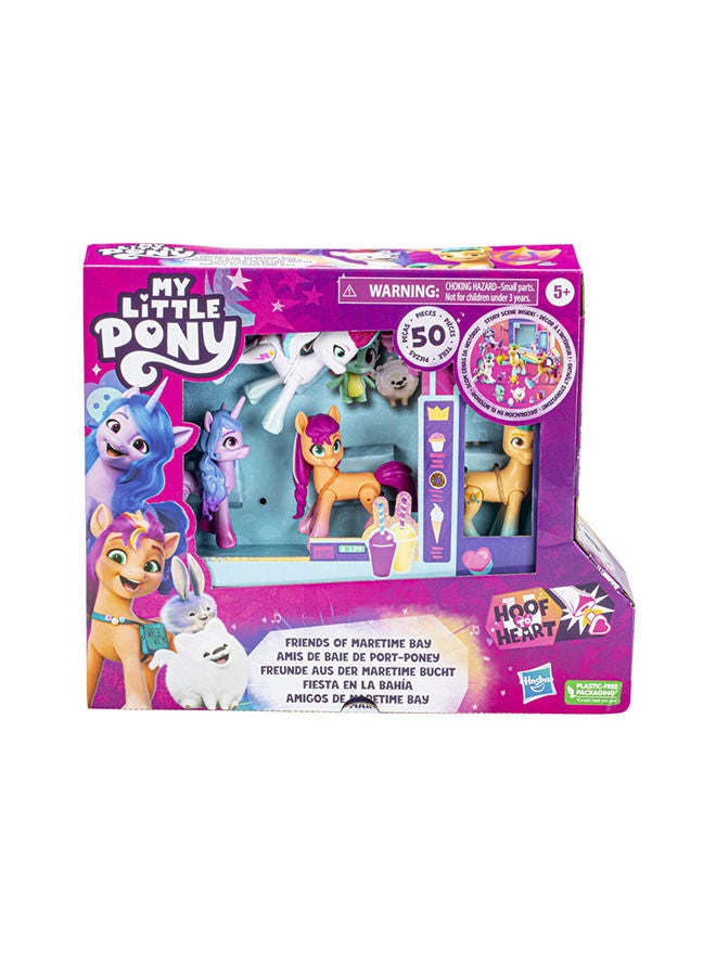 Make Your Mark Friends of Maretime Bay Toy with 4 Hoof to Heart Pony Figures and Accessories, Kids Ages 5 and Up