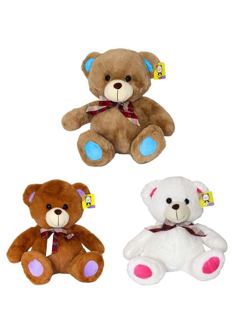 3-Piece Bear Plush Toy 45 cm