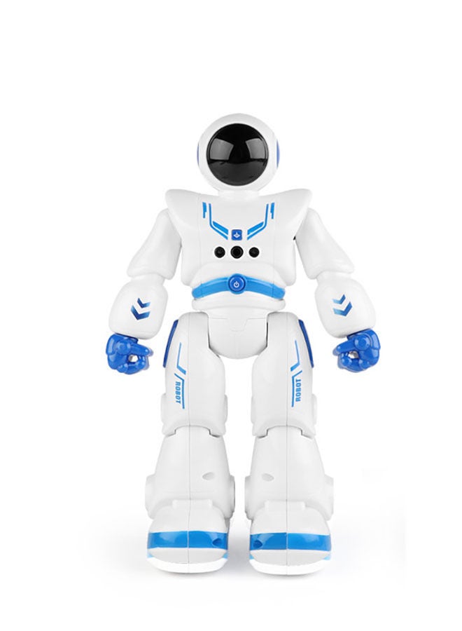 Children's Remote Control Robot Toys, Large Programmable Remote Control Intelligent Walking and Dancing Robot Toy Gift with Gesture and Sensing Functions (Blue)