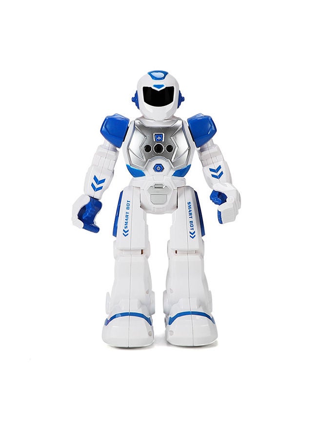 Children's Remote Control Robot Toys, Large Programmable Remote Control Intelligent Walking and Dancing Robot Toy Gift with Gesture and Sensing Functions (Blue)