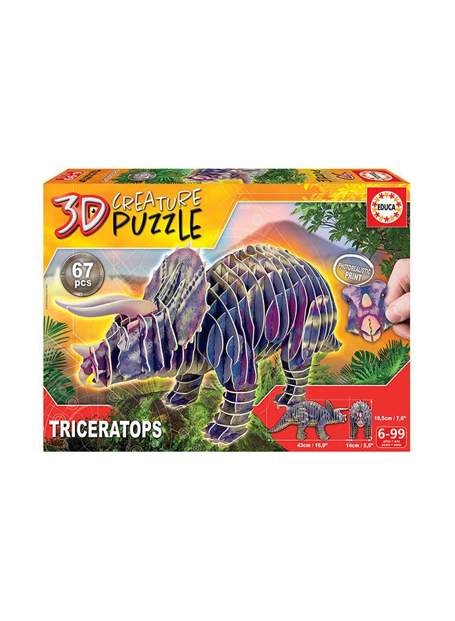 Triceraptors 3D Creature Puzzle