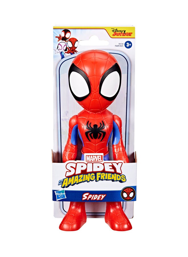 Marvel Spidey and His Amazing Friends Supersized Spidey 9-inch Action Figure, Preschool Toys, Super Hero Toys for 3 Year Old Boys and Girls and Up