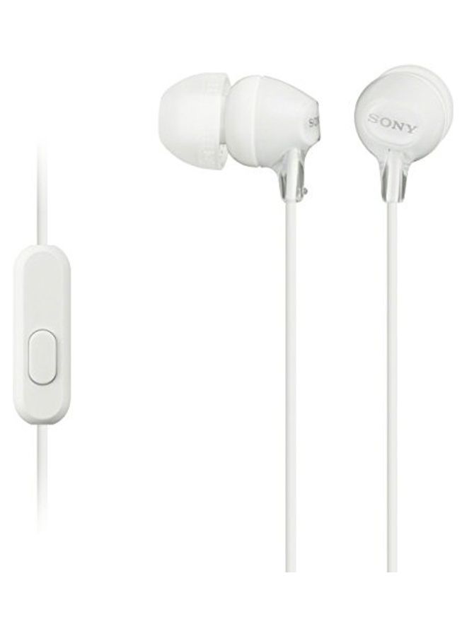 MDREX15AP Fashion Colour EX Series Earbud Headset White