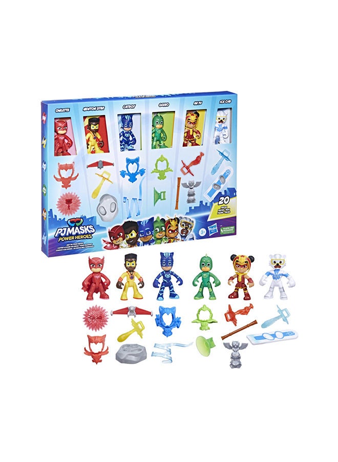 Pj Masks Power Heroes Meet The Power Heroes Figure Set With 6 Figures And 14 Accessories Preschool Toys For Kids 3 Years And Up