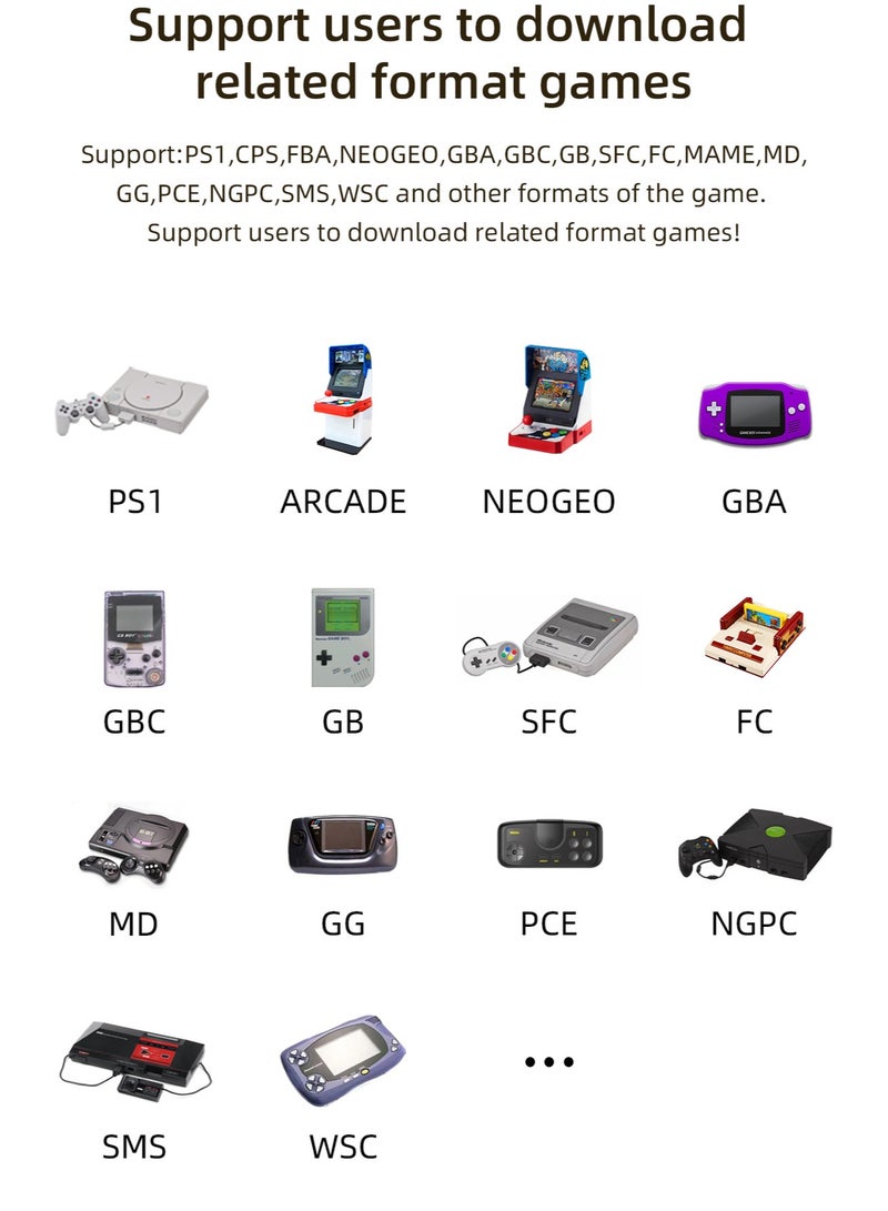 RG35XX Handheld Game Console 3.5 Inch IPS Screen Linux System Retro Video Games Consoles Portable Pocket Video Player 5000+ Games (Purple-64G)