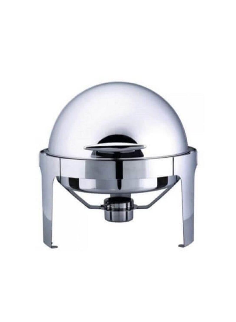 Roll-Top Chafing Dish Silver