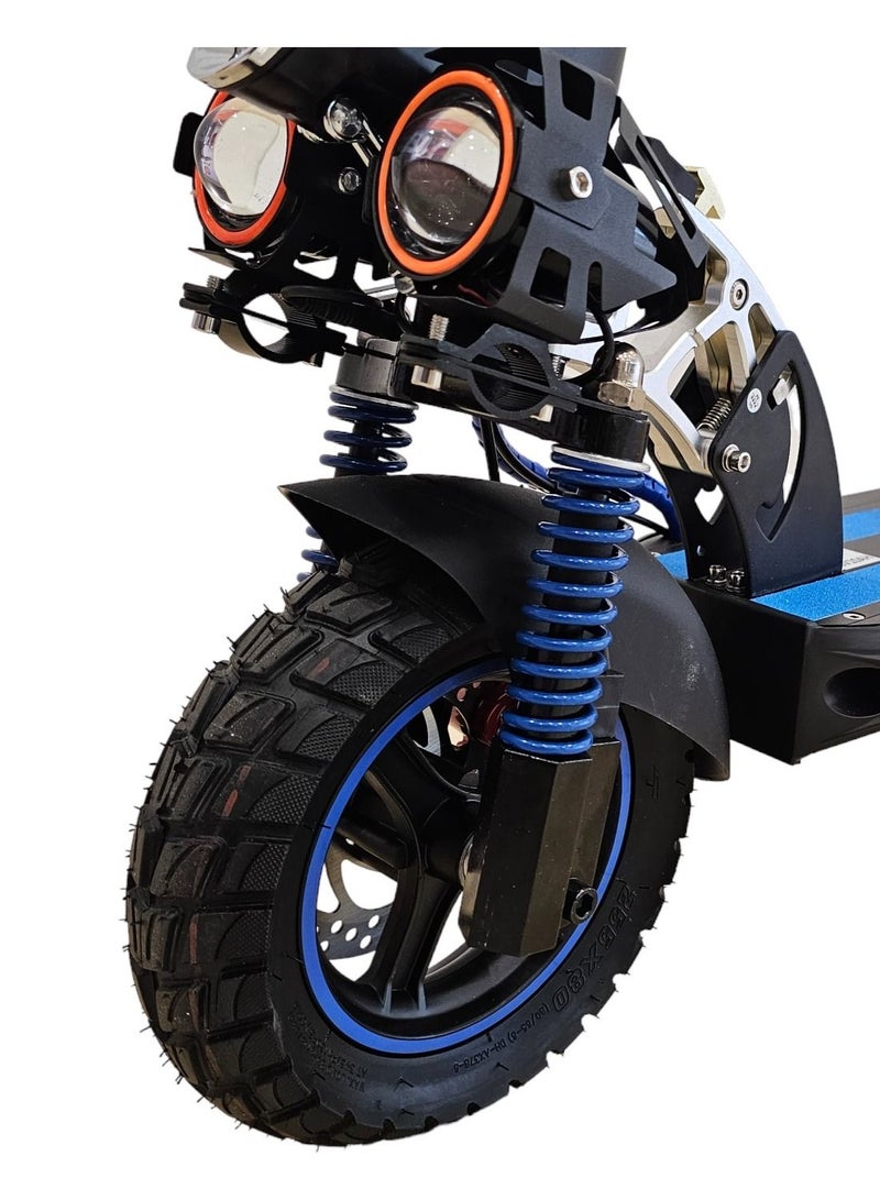 Electric Scooter 1000W Motor 48V10Ah Battery 35 to 45Km Range Max Speed 55KmpH 4 Suspension Led Lights & Digital Display  E10