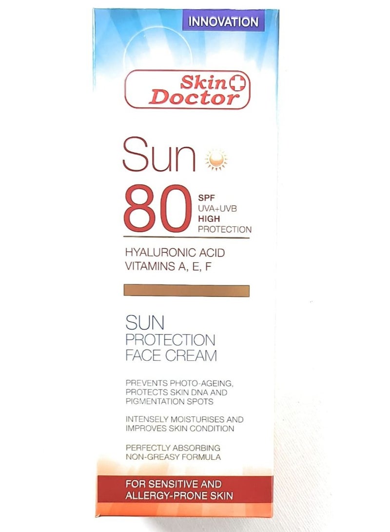 SPF 80 Whitening Sun Protection Face Cream