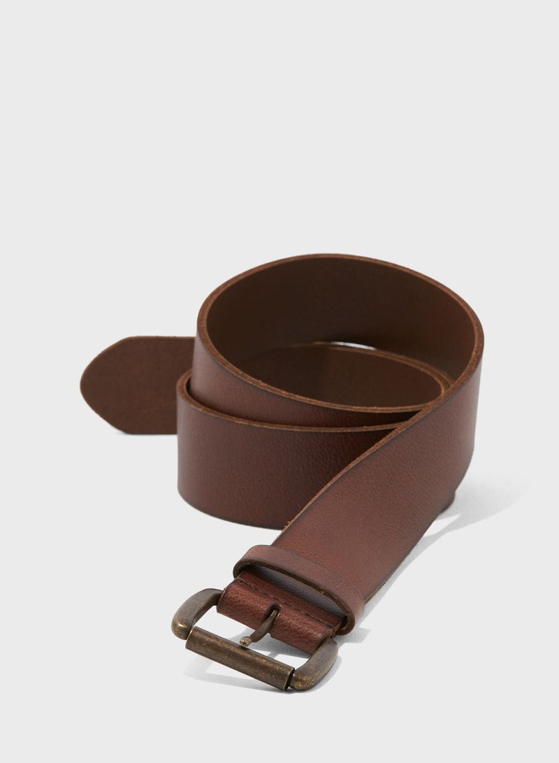 Casual Pu Allocated Hole Belt