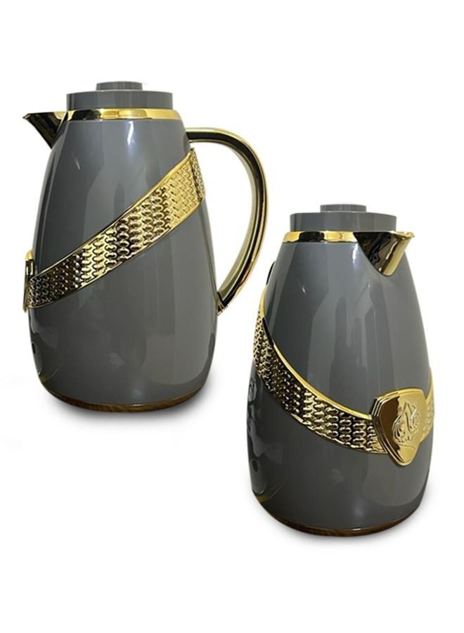 Arabian Hot/Cold Vacuum Flask 1 Litre + 1 Litre