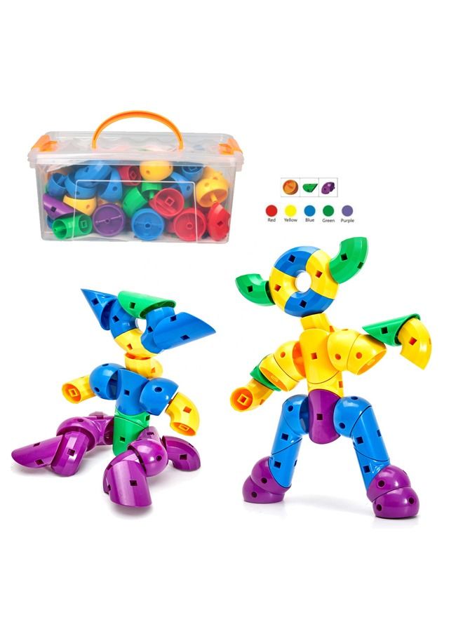 270pcs  ABS Plastic Creative Building Block Education DIY Learning Doll Kids Toy