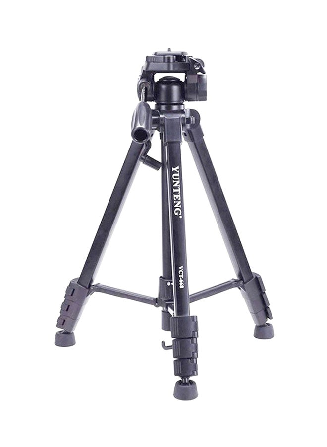 Vct-668 Pro Tripod With Damping Head Fluid Pan For Slr/Dslr Canon Nikon Black