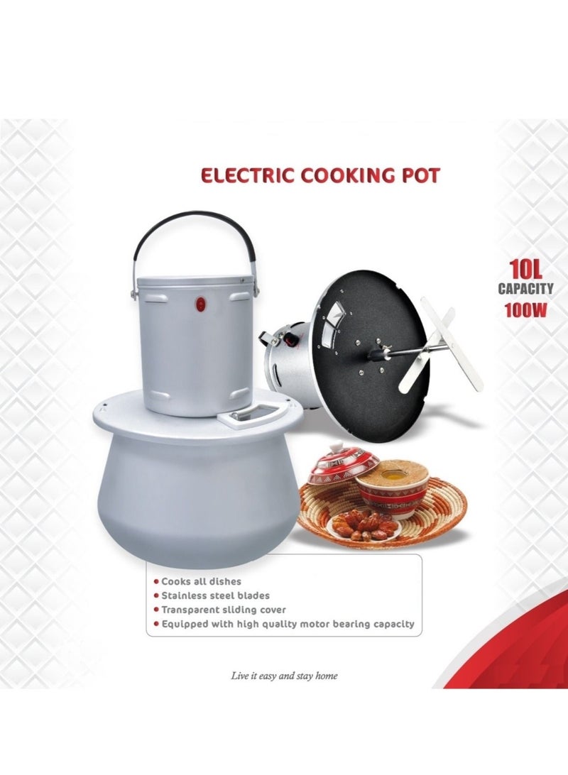 Motor Bearing Capacity Electric Cooking Pot 10 Ltr