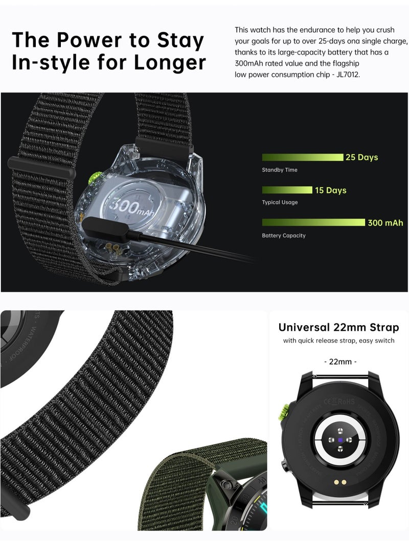 Mens Smartwatch with Bluetooth Calls Fitness Tracker Sports Smart Watch for Men