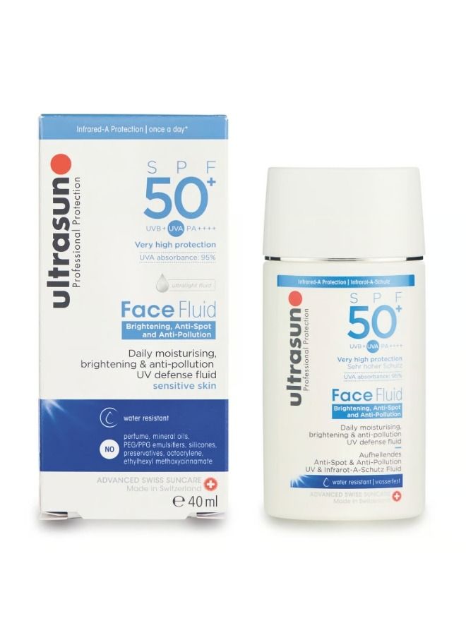 Face Brightening Anti-Spot & Anti-Pollution Fluid SPF 50+ 40ml