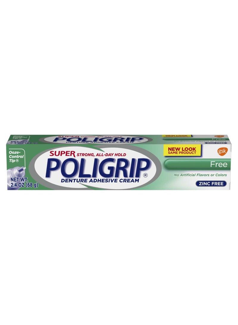 4-Piece Poligrip Denture Adhesive Cream Set