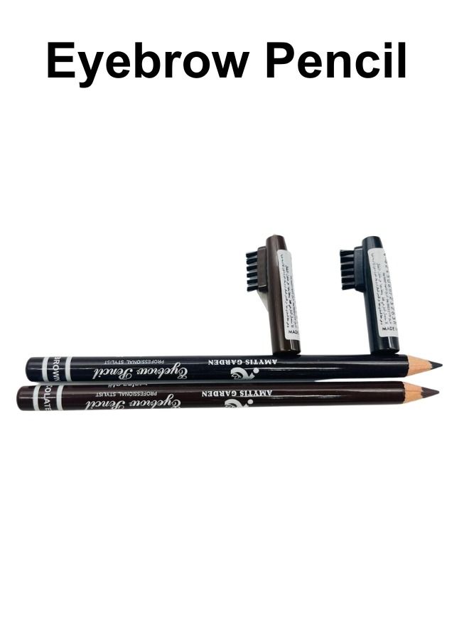 Professional Eyebrow Pencil Gift Set Dark Brown/Chocolate 48 Pieces