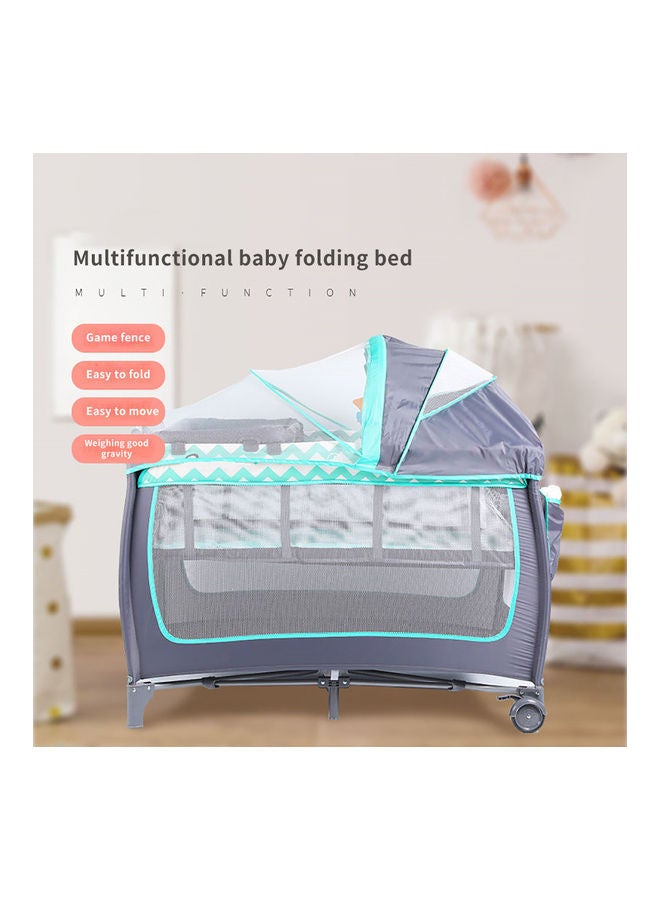 Baby Folding Bed 6-9 Months, Green