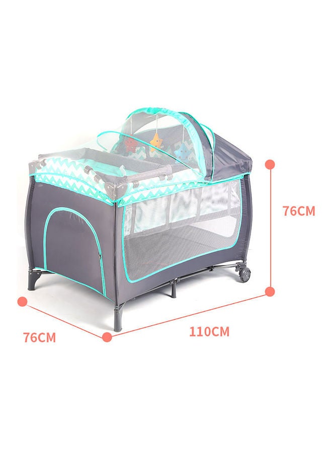 Baby Folding Bed 6-9 Months, Green