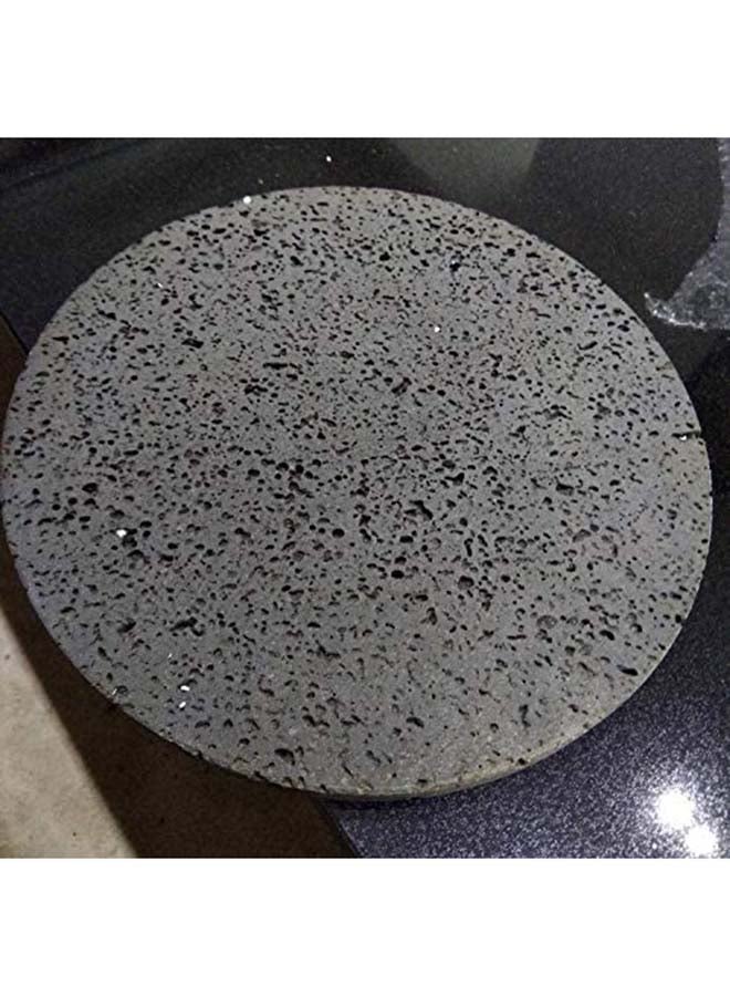 Ranimar Round Grilling Basalt Stone Black 30x2cm