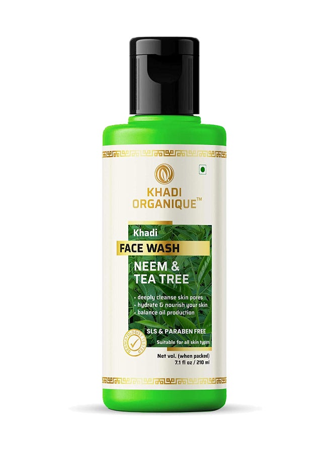 Herbal Neem And Tea Tree Face Wash Clear 210ml