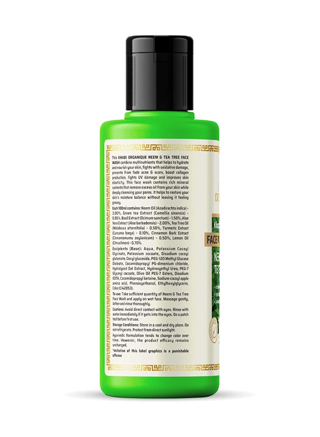 Herbal Neem And Tea Tree Face Wash Clear 210ml