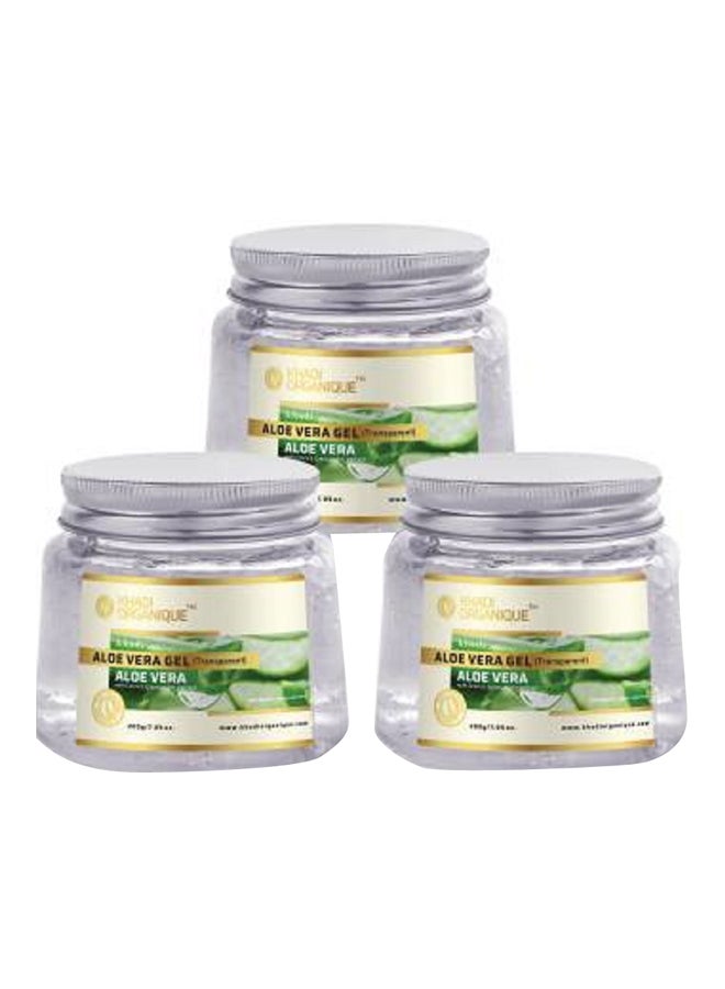 Pack Of 3 Transparent Aloe Vera Gel 600grams