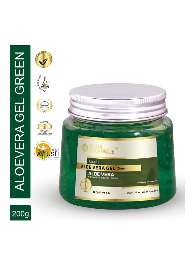 Aloevera Gel Green For Face & Body Treatment 200grams