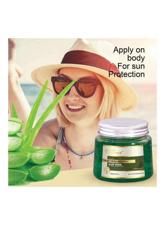 Aloevera Gel Green For Face & Body Treatment 200grams