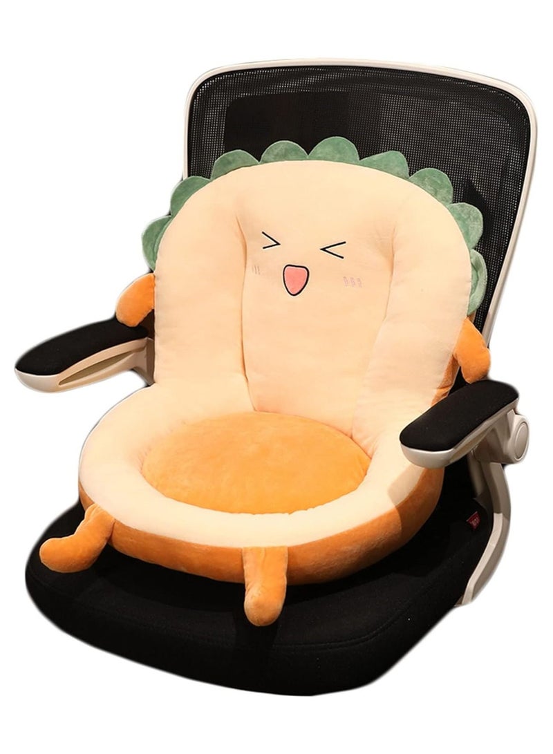 Chair cushions cute bread shape plush seat stuffed soft bread home chair tatami floor animal bread seat gift