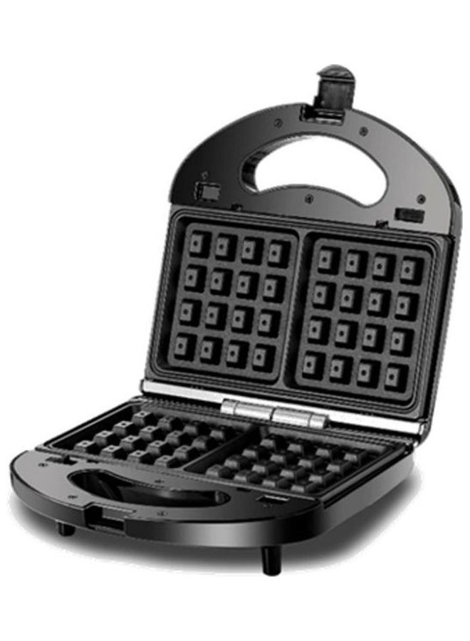 3 In 1 Interchangeable Grill & Waffle& Sandwich Maker 650 - 780 W TS2130-B5 Black