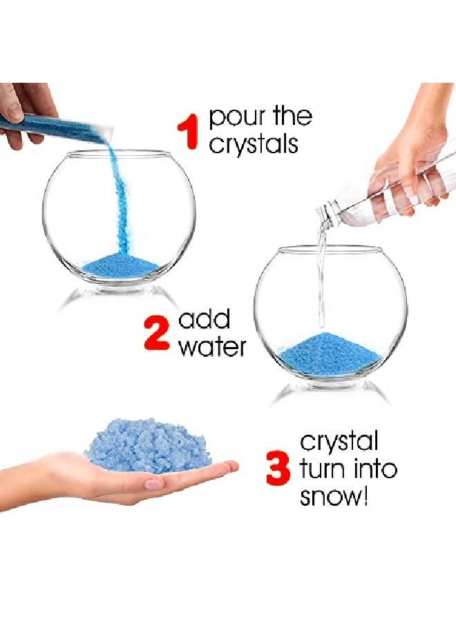 Growing Snow Crystal Test Tubes Set Of 4 Science Kit For Kids Snow Experiment Set Educational Stem Toys For Boys And Girls Birthday Party Favors For Children