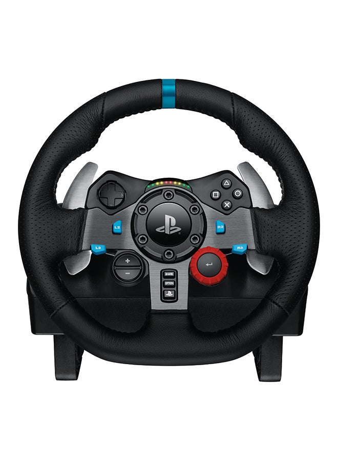 Logitech G29 Driving Force Racing Wheel and Floor Pedals, Real Force Feedback, Stainless Steel Paddle Shifters, Leather Steering Wheel Cover for PS5, PS4, PC, Mac - Black