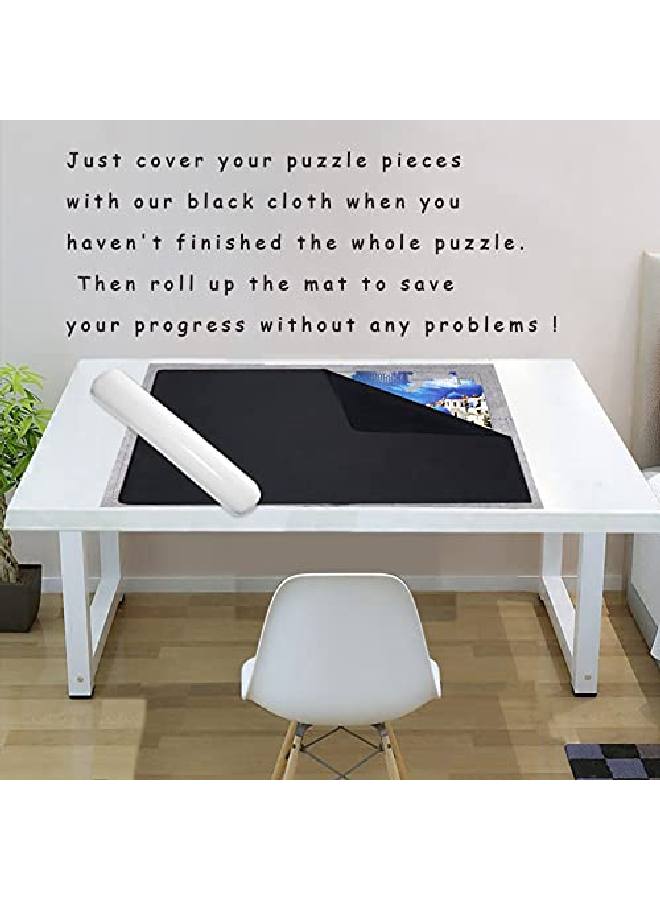 Jigsaw Puzzle Mat Roll Up - 2000 Pieces, 1500, 1000 Pieces Saver Large Puzzles Board For Adults Kids, Storage And Transport Premium Pump Glue Felt Mat Inflatable Tube Holder Organizer Pad Keeper