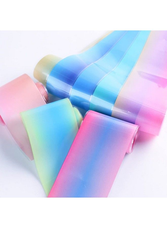 10 Rolls Fluorescent Aurora Color Nail Foils Nail Art Transfer Stickers Kit Colorful Neon Nail Foil Stickers Gradient Iridescent Transfer Sheets Foil Nail Wraps For Nail Art Supplies