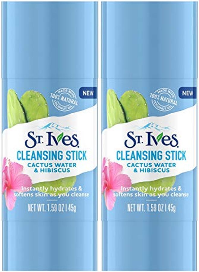 Cleansing Stick, Cactus Water & Hibiscus, 1.59 Ounce (Pack Of 2)