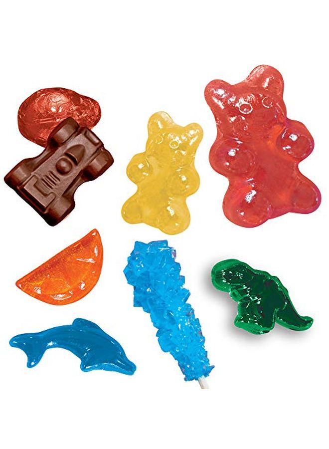 Candy Chemistry ; Science Kit ; Rock Candy Chocolates Gummy Bears Wintergreen Candies ; 48 Page Fullcolor Manual ; Ages 10+ ; Learn Chemistry Have Fun ; Cooking Science