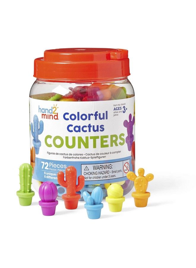 Colorful Cactus Counters Counters For Kids Math Counting Objects Color Sorting Toys For Counting Sorting Toys Counting Manipulatives Preschool Learning Montessori Math Materials