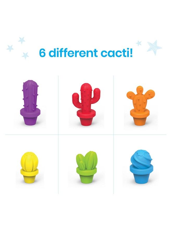 Colorful Cactus Counters Counters For Kids Math Counting Objects Color Sorting Toys For Counting Sorting Toys Counting Manipulatives Preschool Learning Montessori Math Materials