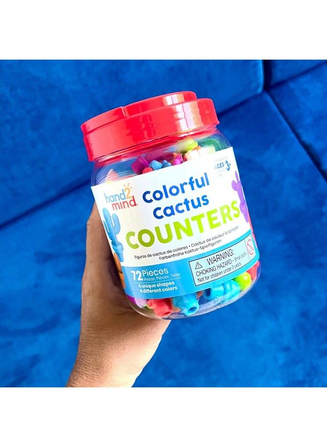 Colorful Cactus Counters Counters For Kids Math Counting Objects Color Sorting Toys For Counting Sorting Toys Counting Manipulatives Preschool Learning Montessori Math Materials