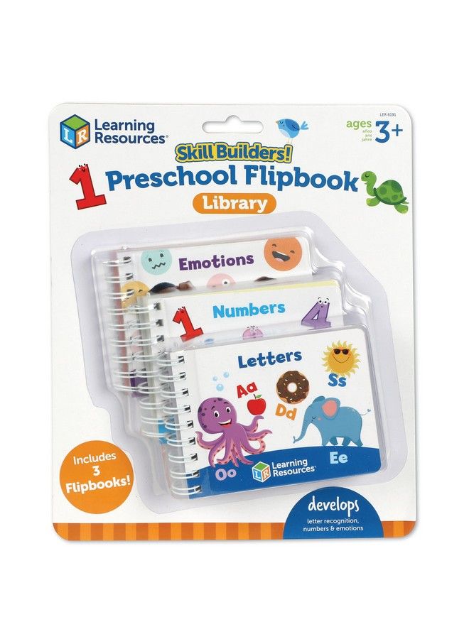 Skill Builders! Preschool Flipbooks 3 Pieces Ages 3+ Preschool Learning Activities Abc And Numbers For Toddlers Activity Book