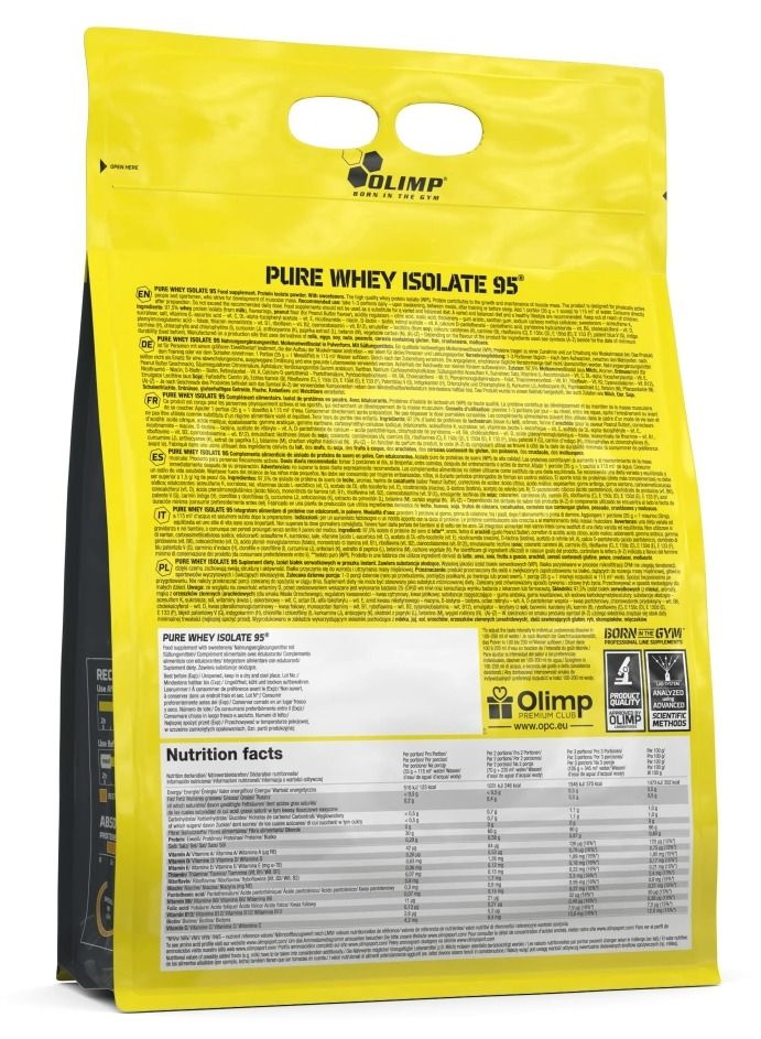 Pure Whey Isolate 95, 1.8 Kg Strawberry