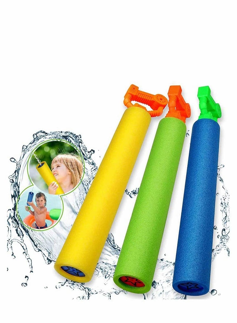 Water Spray Tube for Kids 3 Pcs Super Blaster Soaker Foam Water Pool Toys Spray Tube Summer Fun Beach Toys Outdoor Swimming Pool Games Toys for Boys Girls...